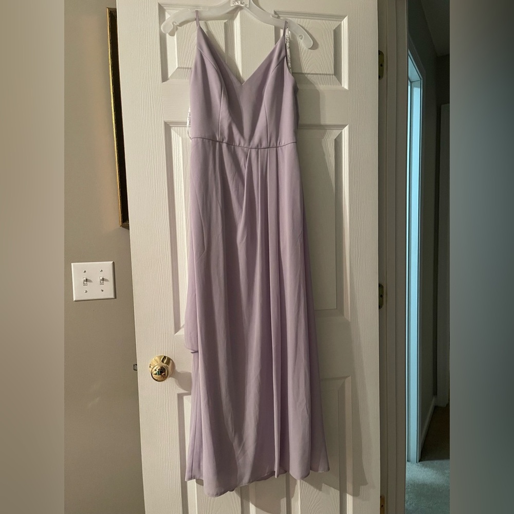 Elegant Lavender Evening Gown